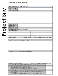Project Brief Examples Templates Word Pdf