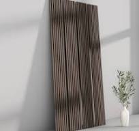 Dark Smoke Oak TrueWood 3-Sided Veneer Acoustic Slat Panel (4 Panels)