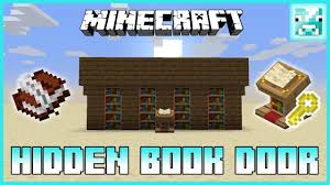 Minecraft Book Activated Hidden Door Tutorial Youtube
