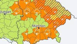 Übersicht der unwetterwarnungen in bayern. Unwetter In Bayern Schwere Gewitter In Der Nacht Stadt