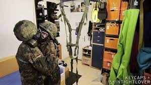 Two soldiers in German Flecktarn in gas masks wanking | xHamster