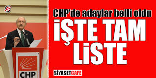 Gazete kitap eki muhabiri figen. Chp De Adaylar Belli Oldu Iste Tam Liste