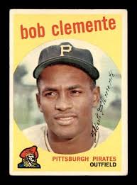 1959 Topps outlets Vintage HOF #478 Roberta Clemente Pittsburgh Pirates