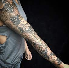 Full Sleeve With Filler Ideas Fullsleevetattoos Full Sleeve Tattoos Sleeve Tattoos Floral Tattoo Sleeve