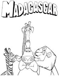 Alex, marty, gloria and melman are still fighting to get home to their beloved big apple. Madagascar Coloring Pages Download And Print Madagascar Coloring Pages