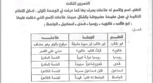 حل تمارين العلم للصف الأول متوسط ملازمنا