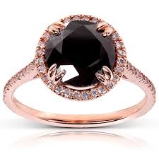 Black Diamond In Rose Gold This Is My Dream Ring Okay If I Could Put A Black Rose Gold Black Diamond Ring Rose Gold Black Diamond Black Diamond Wedding Rings