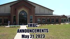 JMBC Online Announcements (5-21-23) - YouTube