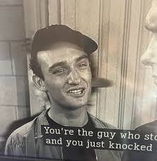 Im watching TCM 2, and the scene where Dennis Hopper meets the Detective.  The detective makes the statement " I know a couple ol boys down at the  paper that'll get your