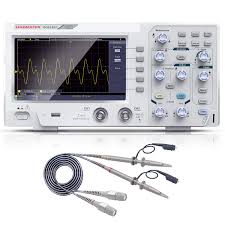 An oscilloscope is a device that allows you to see how voltage changes over time by displaying a some of the things that the display screen on an oscilloscope shows is the measured signal of the. Hanmatek 110mhz Bandwidth Dos1102 Digital Oscilloscope With 2 Channels And Screen 7 Inch 18 Cm Tft Lcd Display Portable Professional Oscilloscope Kit With 1gs S Sampling Rate Not For Medical Use Amazon Com Industrial