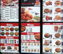 Blog Indoorbutterballturkeyfryer Com Fast Food Menu Kentucky Fried Chicken Menu Food Menu