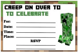Minecraft Birthday Card Printable Free Minecraft Birthday Party Minecraft Birthday Minecraft Party Invitations Minecraft Party