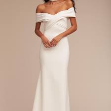 Get the best deal for satin sheath wedding dresses from the largest online selection at ebay.com. 50 Trendy Off The Shoulder Wedding Dresses
