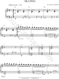 Vince Guaraldi Skating Sheet Music Piano Solo In C Major Download Print Sheet Music Vince Guaraldi Music