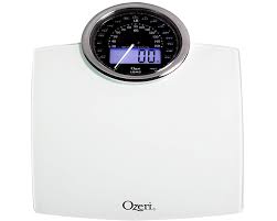Rev digital white bathroom scale. Ozeri Com Ozeri Rev 400 Lbs 180 Kg Bathroom Scale With Electro Mechanical Weight Dial And 50 Gram Sensor Technology 0 1 Lbs 0 05 Kg Health Personal Care