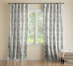 Haylie Print Linen Cotton Rod Pocket Curtain Pottery Barn