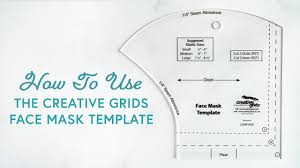 Crochet your very own face mask during this virus pandemic circumstances! How To Make A Face Mask Using The Creative Grids Face Mask Template A Shabby Fabrics Tutorial Youtube