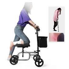 Amazon.co.jp: シルバーカー 足の骨折補助手段、単一の脚のリハビリの歩行者、障害者支援ウォーカー、ホイール座とトロリー (Color :  Black) : ドラッグストア