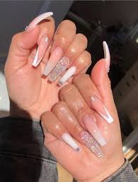 So, why not combine elegance of white with a style of the coffin shape? Comfortable Acrylic Bling Coffin Nails Art Designs In 2020 Summer Keep Creating Beauty And Warm Home Find More Happiness In Daily Life Bling Acrylic Nails Long Acrylic Nails Coffin Pink Acrylic Nails