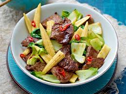 Huftsteak Paksoi Wok Mit Maiskolbchen Rezept Lecker Rezept Huftsteak Huftsteak Rezept Rezepte