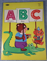 Abc Coloring Book Whitman Publishing 1964 From The Disneyland Treasures Ebay Store Vintage Coloring Books Coloring Books Abc Coloring