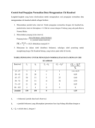 Populasi adalah wilayah generalisasi yang terdiri atas objek atau subjek yang mempunyai kualitas dan karakteristik tertentu yang ditetapkan oleh. Contoh Soal Pengujian Normal It As Data Menggunakan Chi Kuadrad Pdf