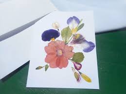 Or you can just go with the flowers for the particular season. Real Pressed Petals And Leaves For A Special Greeting Card Etsy Flower Cards Pressed Flowers Cards Handmade
