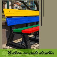 Banco Color Alem Resistencia E Robustez As Cores Vieram Para Iluminar O Ambiente Onde Serao Colocados Contato Ekode Madeira Plastica Ambiente Mesa