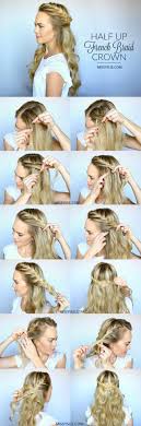 I can testify that this is the easiest hair tutorial ever! Half Up French Braid Crown Missy Sue