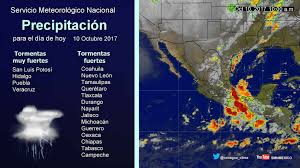 Pronostico Del Tiempo Mexico Hoy 10 De Octubre Del 2017 Tormentas En Nuevo Leon Tamaulipas Veracruz Puebla Y Chiapas Universitam