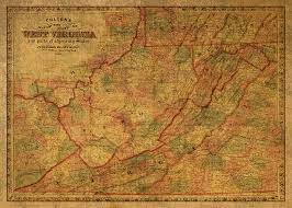 West Virginia Turnpike Map Vintage Map Of West Virginia 1865 Mixed Media By Design Turnpike | Fine Art  America