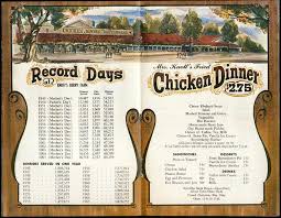 The Prices Are Interesting And How Closely They Kept Track Of The Dinners Served Knotts Berry Farm Knotts Berry Dinner Restaurants