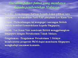 Idea dan faktor pembentukan malaysia. Bab 6 Pengukuhan Negara Dan Bangsa Pembentukan Malaysia