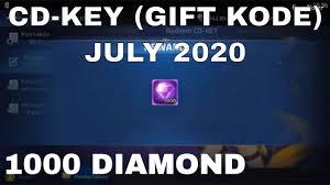 Cd Key Gift Kode 1000 Diamond July 2020 Mobile Legends Adventure Youtube