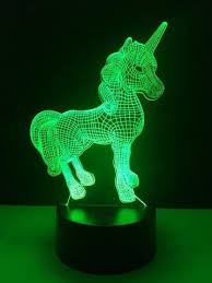 3d Affect Large Unicorn Nightlight Unicorn Unicorns Decor Homedecor Color Change Night Lamps Lamp