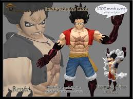 Luffy activates gear 4 snake man and battles with katakuri at high speed! Second Life Marketplace Avatar Luffy Snake Man One Piece 100 Mesh Bento