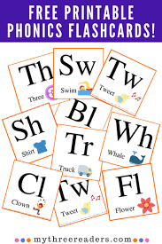 Free Printable Flashcards With Pictures 25 Consonant Blends For Readers Phonics Flashcards Printable Flash Cards Free Printable Flashcards