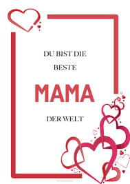 Ausmalbilder herz und viele weitere motive. Karte Beste Mama Herzen Pdf Vorlage Zum Ausdrucken