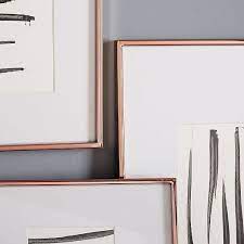 Gallery Frames Polished Rose Gold Rose Gold Interior Design Rose Gold Picture Frame Gallery Frames