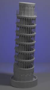 3d Pisa Tower Pisa Tower Paper Models Architecture Drawing