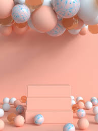Pink Orange Scene Abstract 3d Render Blank Podium In 2020 Birthday Wallpaper Happy Birthday Wallpaper Birthday Frames