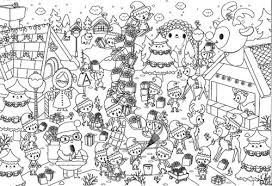 Sapins de noël, crèche, père noël, bonhommes de neige, décorations, chaussettes de noël, saint nicolas, cadeaux. Printable Coloriages De Noel Pour Les Kids