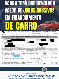 Devolução de Juros Abusivos em Financiamento de Carro