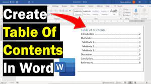 If you're not happy with the types of heading styles available, you can change the default heading style. How To Create A Table Of Contents In Microsoft Word Youtube