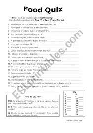 Printable nutrition quiz for adults 60 people used. Food Quiz Esl Worksheet By Soniavaz