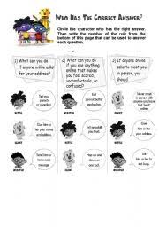 Although the title suggests this video is for kids and teens, i think it's really geared more towards teens. Internet Safety Worksheets