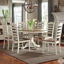 Alessa dining room setthe set includes; Springfield Honey And Cream Extendable Pedestal Dining Room Set From Liberty Coleman Furniture
