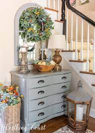 The most common foyer table decor material is metal. Entry Table Decor Tips And Ideas For Fall Worthing Court