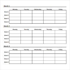 sample workout chart 7 documents in pdf