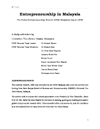 At the end of the article, you will be able. Entrepreneurship In Malaysia Gem Global Entrepreneurship Monitor